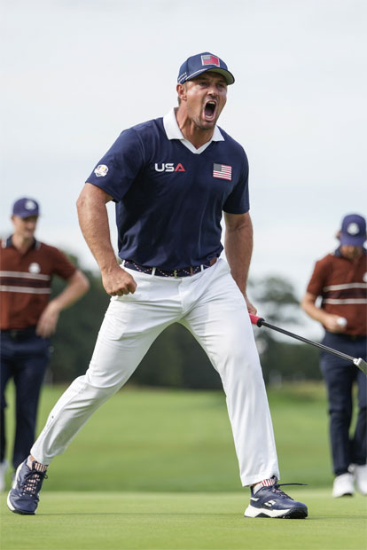 Ryder Cup 2025 - Team USA: Große Erleichterung: endlich wieder Zeit zum Drehen neuer YouTube-Videos! (r.)