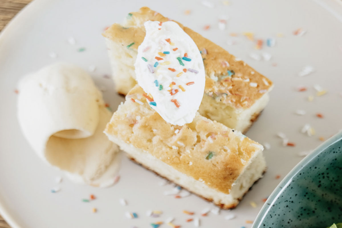Champions Dinner: Dessert Konfettikuchen