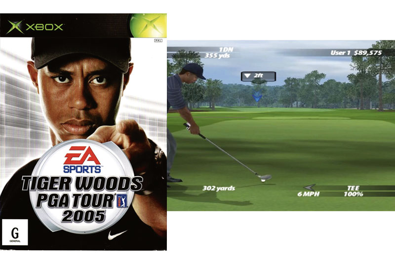 01: TIGER WOODS PGA TOUR 2005 – PS2, Xbox, Nintendo DS, Game Cube, Windows & Mac OS
