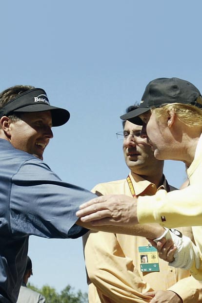 Donald Trump: 'Luigi? Wenn der Putt f&auml;llt, g&ouml;nne ich mir extra K&auml;se.' (l. Trump Tower 1998) 'Wolle Uhren kaufe?' (r. PGA Champ