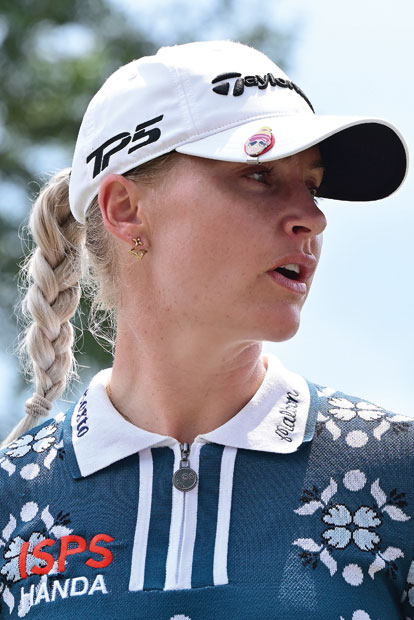 Charley Hull: Eierlaufen mit erh&ouml;hter Schwierigkeitsstufe (l.)