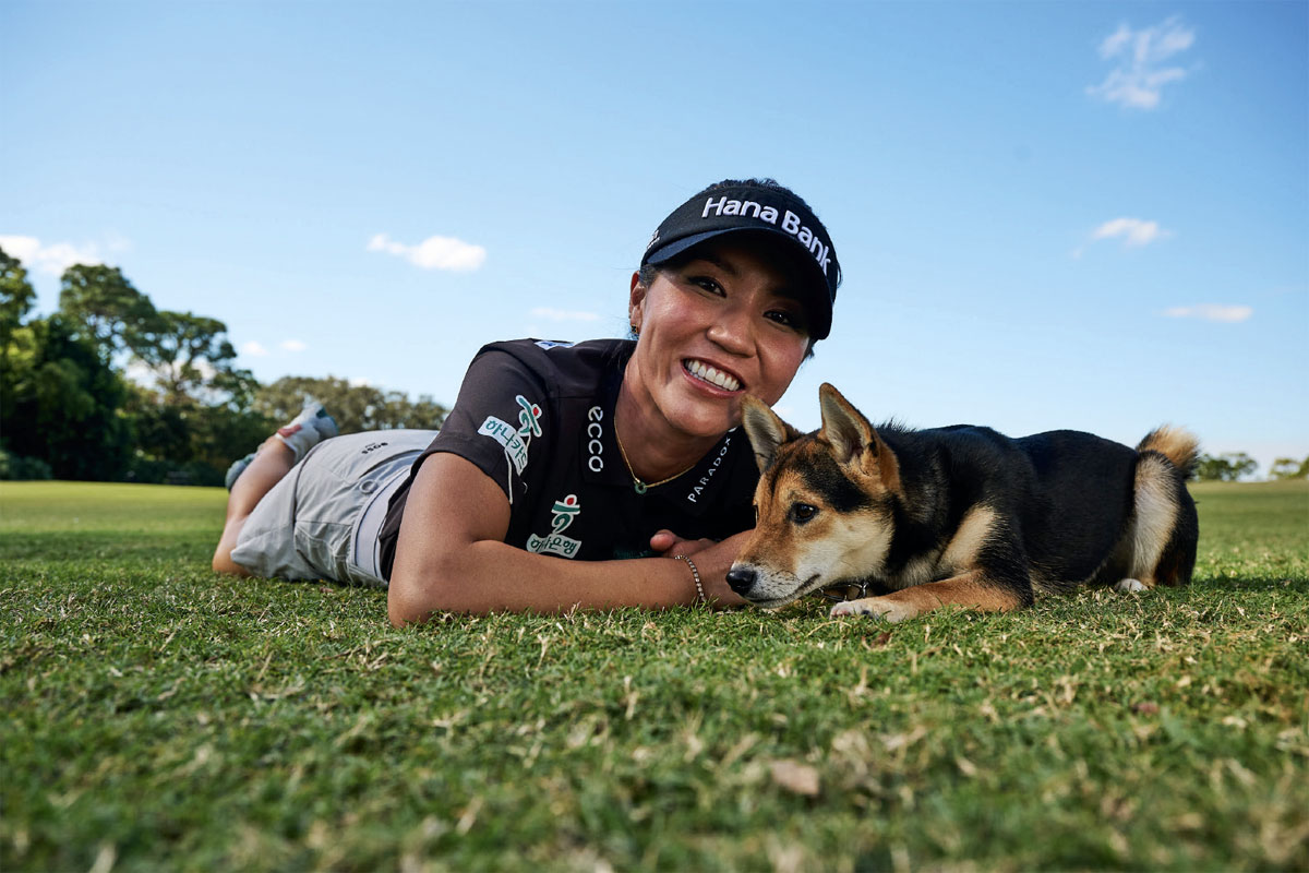 Lydia Ko: Who let the dogs out? Ko! Ko! Ko! Ko!