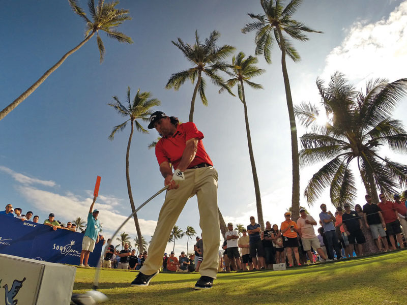 Is' was?: Sony Open 2015: aus Versehen den Gummischaft eingepackt