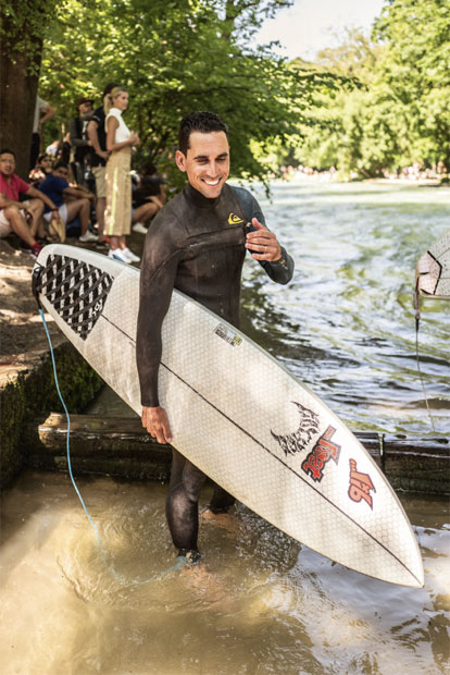 Rafa Cabrera Bello: Schneller als in Augusta: die Welle im Eisbach