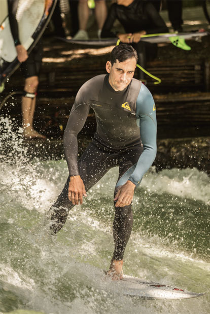 Rafa Cabrera Bello: Schneller als in Augusta: die Welle im Eisbach