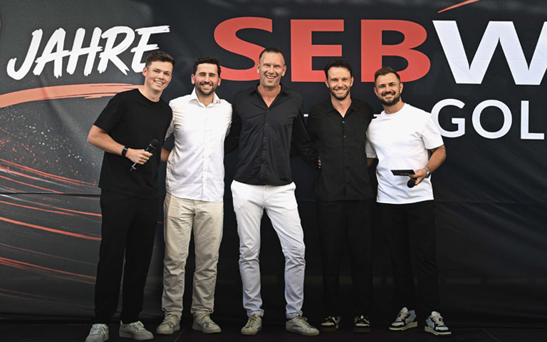 Sebworld Golf Cup - Viva Colonia Unter Freunden: die Stohr-Brüder Maurice und Marvin mit den drei Toursiegern
