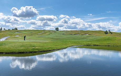 Golf in Dänemark: Beidseitiges Wasser